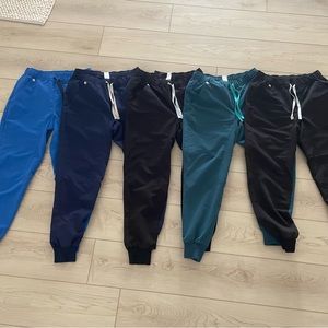 LOT OF 5 FIGS TECHNICAL COLLECTION SCRUB PANTS